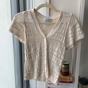 & other stories Lace button up blouse